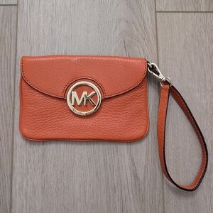 Michael Kors Orange Wristlet